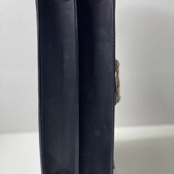 🛍️ 3/$40 Topshop Snakeskin Clutch  Purse Black Grey - Picture 8 of 11